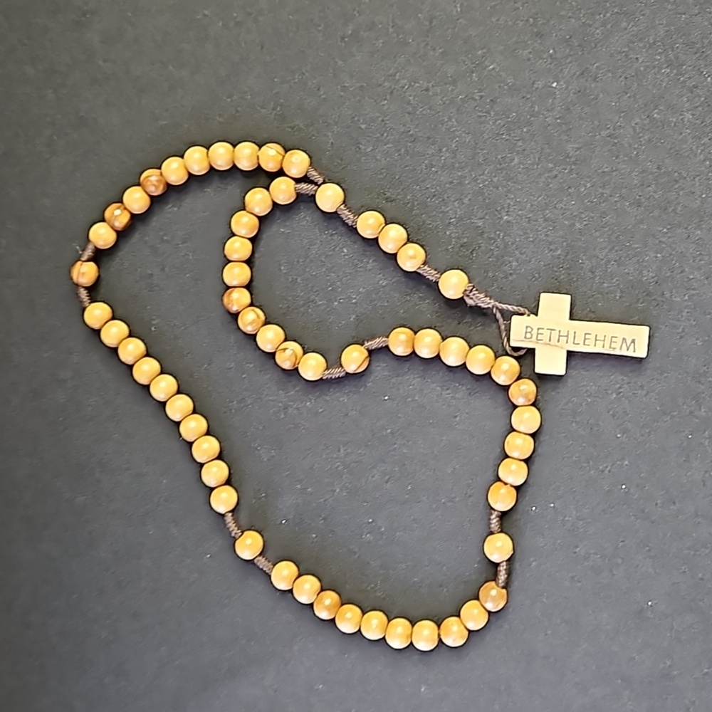 ROSARY CATHOLIC HOLY OLIVE BEADS FROM BETHLEHEM THE HOLY LAND